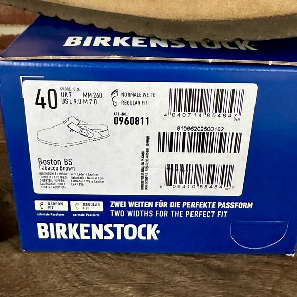 Birkenstock Boston Oiled Leather Tobacco Brown Clog - US 9-9.5, EU 40 - Picture 2 of 9